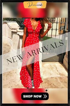 Summer Women Boho Dress Sexy V Neck Short Sleeve Beach Sundress Casual Dot Print Long Dress Vintage Party Dresses Fitted Polka Dot Summer Dress, Fitted Polka Dot Dress For Summer, Polka Dot Summer Maxi Dress, Polka Dot Mini Dress For Beach, Polka Dot Summer Beach Dress, Polka Dot Maxi Dress For Summer Party, Polka Dot Maxi Dress For Summer, Summer Party Polka Dot Maxi Dress, Short Sleeve Polka Dot Maxi Dress For Beach