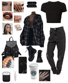 Casual Egirl Outfit, Soft Grudge Aesthetics Outfits, Bad Girl Outfits Aesthetic, Grundgy Fall Outfits, Dark Asthetics Outfit, Yungblud Inspired Outfits, Cute Edgy Outfits Grunge, Dark Soft Girl Aesthetic, Emo Girl Aesthetic Outfits