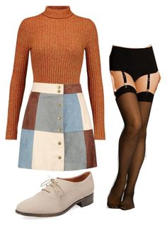 70s Fashion Polyvore, Casual 70s Outfits Vintage, Outfit 60s Mujer, Cute 60s Outfits, Retro Outfits 60s, 70s Skirt Outfit, 60s Outfit Ideas