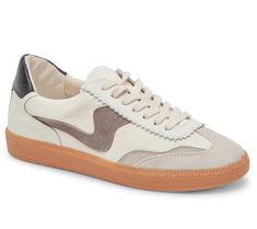 Once you're wearing these retro lace-up sneakers, people will notice a mix of texture and patterns that creates an elevated look. Pair these cool kicks with office outfits or spring dresses for an added cool factor. From Dolce Vita. Cool Kicks, Cool Sneakers, Retro Sneakers, Office Outfits, Spring Dresses, Up Styles, Sock Shoes, Sneakers Fashion, Fashion Shoes