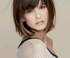 Edgy Bob Hairstyles, Inverted Bob Hairstyles, Layered Hair With Bangs, Fine Straight Hair, Short Hair With Layers, Haircuts With Bangs, Short Bob Hairstyles