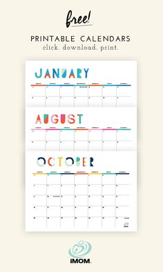 the printable calendar for january and october