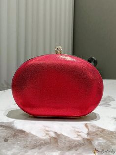 Bird in Bag - Red Rhinestone Handbag Clutch For Women's Evening Events Red Rhinestone Bag For Gift, Red Rhinestone Bag As Gift, Red Rhinestone Bag Perfect For Gifts, Red Handheld Bag For Events, Red Embellished Bag For Everyday, Red Embellished Bag For Everyday Use, Glamorous Red Embellished Bag, Red Rhinestone Bags For Events, Red Clutch Bag With Rhinestones