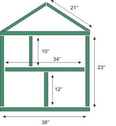 the measurements for a shed roof and side wall are shown in this diagram, which shows the height of the building