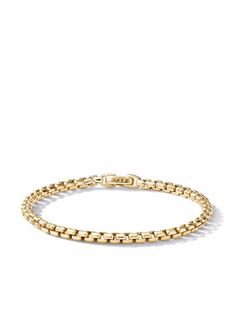 David Yurman 18kt Yellow Gold Box Chain Bracelet - Farfetch Farfetch Bracelet, Gold Box, Ring Watch, Demi Fine Jewelry, Fine Watches, Gold Bracelet Chain, Fine Earrings, Bracelet Gold, Watches Jewelry