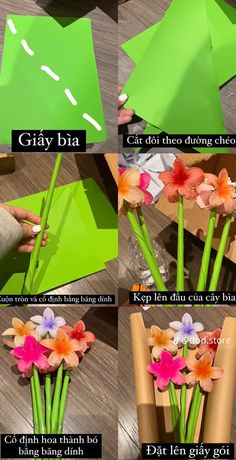 how to make an origami flower bouquet