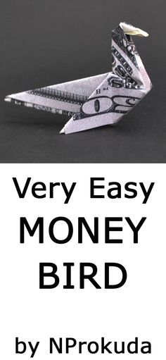 very easy money bird made out of dollar bill origami by ndrokuda