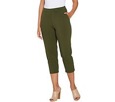 These cute and casual Susan Graver Premium Stretch leggings seamlessly go from brunch with friends to afternoon shopping trips and evenings on the town. From Susan Graver. Trendy Solid Color Summer Leggings, Casual Plain Color Summer Leggings, Casual Capris For Loungewear In Fall, Casual Fall Loungewear Capris, Casual Solid Color Summer Leggings, Casual Capris For Fall Loungewear, Solid Color Athleisure Capris For Summer, Solid Athleisure Capris For Summer, Casual Summer Loungewear Leggings