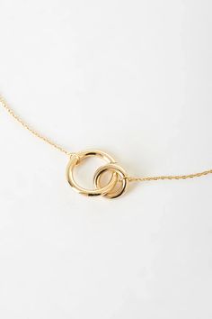 14KT Gold Necklace - Infinity Necklace - Dainty Gold Necklace - Lulus Elegant Round Pendant Necklace For Best Friend, Elegant Necklace For Best Friend Gift, Elegant Round Necklace For Best Friend Gift, Minimalist Gold Infinity Necklace, Minimalist Infinity Gold Necklace, Gold Jewelry With Adjustable Chain For Best Friend, Elegant Adjustable Necklace For Best Friend Gift, Dainty Gold Infinity Necklace, Gold Charm Necklaces With Adjustable Chain For Best Friend