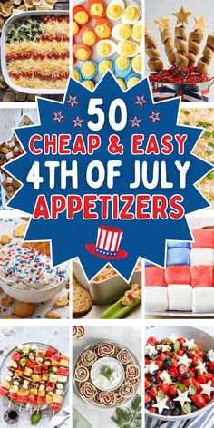 50 cheap and easy 4th of july appetizers