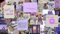 a collage of photos with different colors and designs on them, including the words love your maid