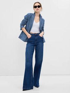 Denim Blazer with Washwell | Gap