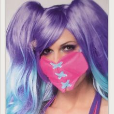 Cybergoth Fashion, Fashionable Face Masks, Mask Fashion, Rave Mask, Leg Avenue, Women Legs, Drawing Clothes, Creepy Cute, Gamer Girl