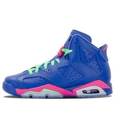 (GS) Air Jordan 6 Retro 'Game Royal' 543390-439 (AJ6/SNKR/High Top/Basketball/Wear-resistant) Casual Purple Sneakers For Basketball, Casual Multicolor Jordan Shoes For Sports, Casual Multicolor Basketball Shoes For Training, Casual Multicolor Basketball Training Shoes, Sporty Round Toe Basketball Shoes For Outdoor, Green Breathable Jordan Shoes For Sports, Blue Sporty Jordan Training Shoes, Sporty Blue Jordan Training Shoes, Sporty Blue Jordan Shoes For Training