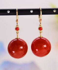 DIY Green 14K Gold Jade Circular Drop EarringsMade of fine 14K Gold Jade Circular.Measurement: 4.6cm/1.794" * 1.8cm/0.702". Matches easily with daily hairstyle, dresses & Shirts Elegant Red Round Hoop Earrings, Red Elegant Round Hoop Earrings, Formal Round Jewelry With Ear Wire, Yellow Gold Round Bead Earrings As Gift, Yellow Gold Earrings With Round Beads As Gift, Yellow Gold Round Earrings With Lever Back, Classic Single Clip-on Earring, Round Shape, Single Round Yellow Gold Clip-on Earring, Classic Single Round Clip-on Earring