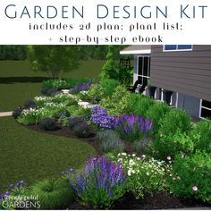 garden design kit includes 20 plans, plant list and step - by - step book