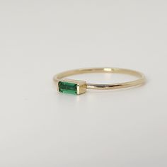 Push Present Ring, Emerald Ring Simple, Emerald Birthstone Ring, Emerald Gold Ring, Thick Gold Band, Gold Ring Band, Jewelry Design Studio, Push Presents, Solid Gold Ring