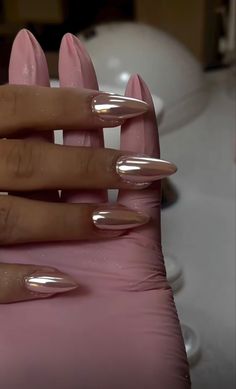 Chrome Nail Colors, Casual Nails, Blush Nails, Fire Nails, Dream Nails, Pretty Acrylic Nails, Fancy Nails, Chic Nails, Dope Nails