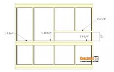 the measurements for a window frame