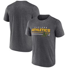 Sport a casual look and pay a nod to your favorites by grabbing this Oakland Athletics Durable Good Synthetic T-shirt from Fanatics Branded. It features a bold single-color design and Oakland Athletics graphics across the chest for an unapologetic display of your team devotion. In addition, its crew neck and comfortable design add to this tee's laid-back fit and feel. Short sleeve Imported Screen print graphics Officially licensed Machine wash, tumble dry low Material: 100% Polyester Crew neck B Colorado Rockies, Comfortable Design, Oakland Athletics, New York Mets, Logo Tees, Men Short Sleeve, Casual Looks, Colorado, Color Design