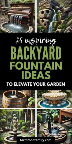 backyard fountain ideas to elevate your garden