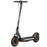 an electric scooter is shown on a white background with the wheels facing forward