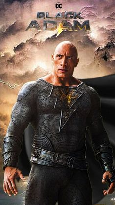 the poster for the movie black adam, starring as dreddor in front of a cloudy