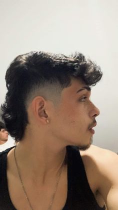 Bad Mullet, Modern Mullet For Men Straight Hair, Trendy Mullet Men, Mullet Haircut For Men, Low Taper Mullet, Tapered Mullet Men, Taper Mohawk, Corte Mullet