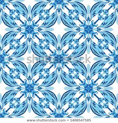 an abstract blue and white pattern