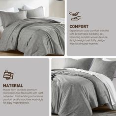 the comforter is made from 100 % cotton and has an extra long - pile