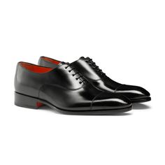 Luxury Black Glossy Oxfords, Luxury Black Men's Oxfords, Black Leather Slip-on Oxfords, Masculine Leather-lined Oxfords For Derby, Luxury Black Leather-lined Oxfords, Black Leather Oxfords, Leather Oxford Shoes, Shoes Boots Ankle, Boots And Sneakers