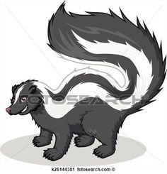 an animal with black and white stripes on it's tail