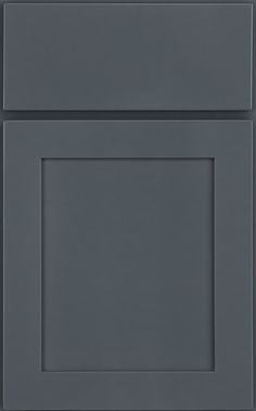 an image of a gray cabinet door