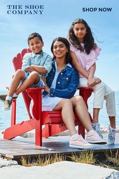 Stay stylish with on-trend sneakers for the entire family.