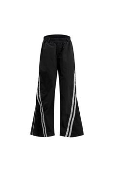 Argue Culture presents these black and grey pants as part of their Spring/Summer '24 collection Material: 100% polyamideoversized fitunisexthe model is wearing a size X-Large / 179cm (5'9ft) and 58kg (128lbs)Hand wash with water under 40°CNo bleachFlat to dryMeasurements Size Waist Hip Length Thigh M 72 114 111 74 L 76 118 113 76 XL 80 122 115 78 Sporty Black Wide Leg Pants For Spring, Black Wide Leg Pants For Spring Streetwear, Black Nylon Wide Leg Parachute Pants, Baggy Black Nylon Bottoms, Black Wide Leg Nylon Parachute Pants, Black Nylon Baggy Bottoms, Sporty Black Parachute Pants For Summer, Black Wide-leg Parachute Pants For Summer, Oversized Black Parachute Pants For Streetwear