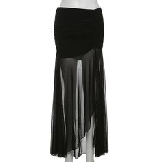 Material: POLYESTER Elasticity: Slight Strech Season: Spring/Summer Waistline: Natural Pattern Type: Solid Silhouette: A-LINE Dresses Length: Ankle-Length Decoration: Folds Gender: WOMEN Hipster Skirt, Sheer Maxi Skirt, Mid Skirt, Patchwork Skirt, Split Skirt, Y2k Clothing, Black Midi Skirt, Asymmetrical Skirt, Maxi Skirts