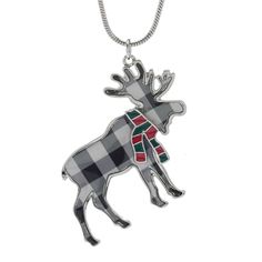 Celebrate the great outdoors with our Moose Pendant Necklace, a stunning tribute to natureâs majestic beauty. Crafted with intricate detail, this piece adds a touch of wilderness elegance to any outfit, making it a perfect conversation starter for adventurous souls!. C&b Moose Pendant Necklace, Silver. Moose Jewelry, Kimono Wrap Dress, Mens Gold Jewelry, Pendant Necklace Silver, Kimono Wrap, Necklace Clasps, Italian Jewelry, Coin Jewelry, Outfit Making