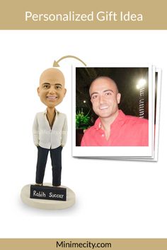 a personalized gift idea with a bobble head