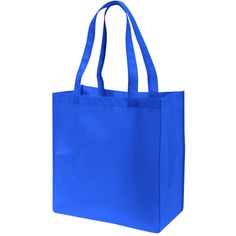 This is a very traditional tote bag but at a great price. Introducing the Non-Woven Tote Bag made of 100gm non-woven polypropylene. This tote comes in solid colors of Royal, Black, Dark Green, and Khaki. Custom Non-Woven Tote Bag in Royal | Totes | Non-Woven Totes | Grocery Totes Grocery Tote, Woven Tote Bag, Green And Khaki, Bag Making, Dark Green, Solid Colors, Reusable Tote Bags, Solid Color, Tote Bag