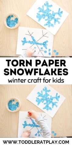 paper snowflakes are the perfect winter craft for kids