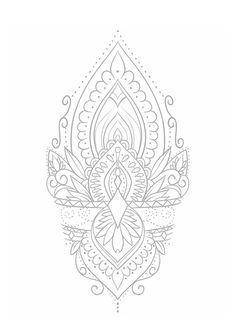 an intricately designed design on a white background