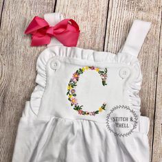 White Fitted Bubble Romper For Summer, White Fitted Summer Bubble Romper, Vacation Cotton Bubble Romper With Ruffles, Cotton Bubble Romper With Ruffles For Vacation, Fitted Cotton Bubble Romper For Beach, Fitted Cotton Bubble Romper For The Beach, White Cotton Bubble Romper For Vacation, Cotton One Piece, Color Embroidery