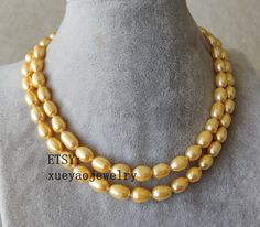 Welcome to my shop my dear friend. I hope you will like my jewelry, Please see the detail for this item: Pearl Jewelry: necklace Pearl Type: cultured freshwater pearl size: 8-9 mm Pearl Color: as the pictures length: 32inch if you need other length, could contact me please,thanks Note: 60 inch & 80 inch without clasps, if you need, also cn telll me please! About shipping: I will send out your order in 1-3 business days from China. 1, To United States, will use US E-packet shipping service , Yellow Pearl Necklace As Gift, Yellow Pearl Necklace Gift, Yellow Pearl Necklace For Gift, Black Freshwater Pearls, Cultured Pearl Necklace, Pearl Leather, Pearl Types, Rope Necklace, Pearl Color