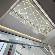 the ceiling in this building is very modern