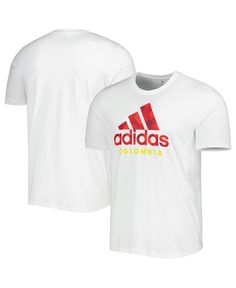 in stock Team T Shirts, Adidas Outfit, White Adidas, Tshirts Online, Adidas Men, Cotton Shorts, Shirt Online, Jersey Fabric, Tee Shirts