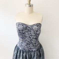 Style: Gown, Formal, Vintage Color: Silver/Grey Brand: Escada Couture Size: 42, 10-12, M-L Condition: Very Good Fabric: 44% Rayon, 39% Silk, 17% Polyester Sku: 0004tz 06.26.23 Vintage Color, Vintage Colors, Ball Gowns, Couture, Silk, Womens Dresses, Lace, Grey, Silver