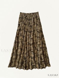 Lasaky - Artistic Ink Painting Print A-Line Skirt with Flare Hem, Featuring Waist-Hiding Design, Casual Chic Ink Painting, Types Of Skirts, Olivia Mark, A Line Skirt, A Line Skirts, Pleated Skirt, Painting Prints, Casual Chic, Family Photos