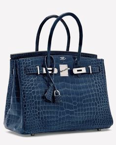 Blue Birkin, Navy Girl, Luxury Bags Collection, Fancy Bags, Hermes Handbags, Hermes Bags, Hermes Bag, Lady Dior