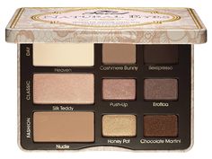 Two Faced Eyeshadow, Subtle Eye Makeup, Too Faced Palette, Natural Eyeshadow Palette, Too Faced Eyeshadow, Too Faced Natural Eyes, Contour With Eyeshadow, Eye Palettes