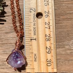 "☾ Angel Aura Amethyst Quartz Necklace ☾ These stunning small specimen are created in a vacuum chamber from quartz crystal through vapor deposition, giving them an iridescent metallic sheen. High quality, small amethyst aura quartz in a secure & subtle setting that highlights the stone These pendants come in pure copper or sterling silver. Choose from an adjustable Faux leather chord (vegan friendly) a matching 18\" copper chain or a matching 18\" sterling silver chain. Faux leather chords a Iridescent Amethyst Jewelry For Gift, Iridescent Amethyst Jewelry Gift, Handmade Lavender Crystals As A Gift, Purple Mineral Crystal As A Gift, Handmade Lavender Crystals As Gift, Lavender Raw Stone Crystals As A Gift, Adjustable Electroformed Crystal Necklaces As Gifts, Lavender Raw Stone Crystals For Gift, Fluorite Crystals For Spiritual Gift